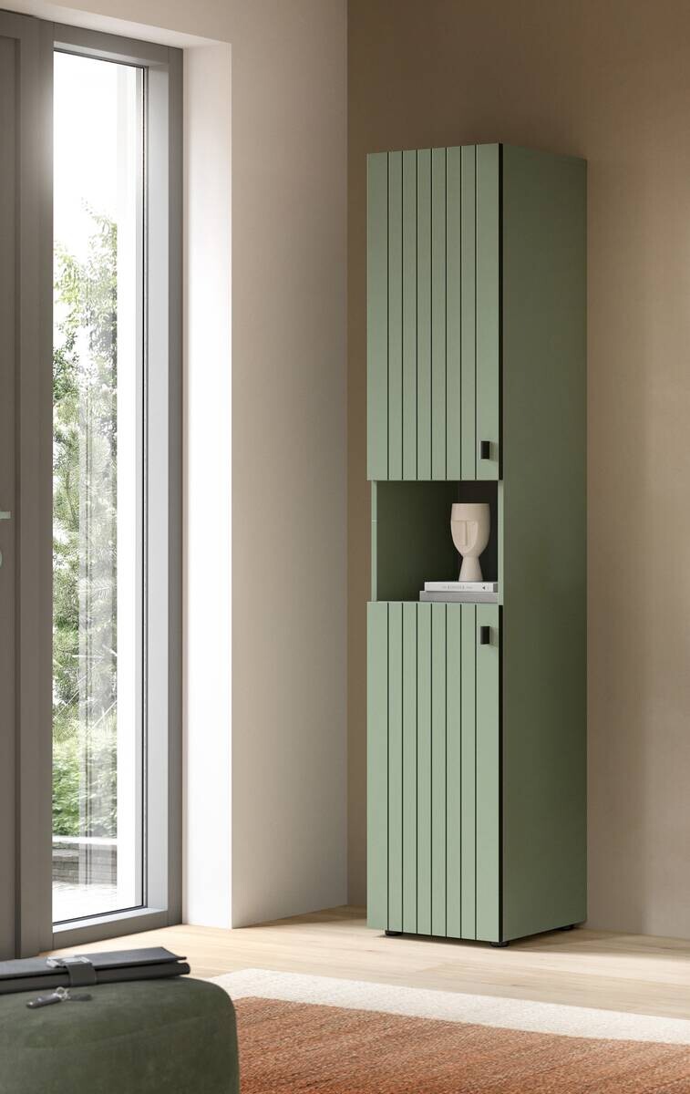 Garderobenschrank STATION grün B/H/T: ca. 40x192x37 cm