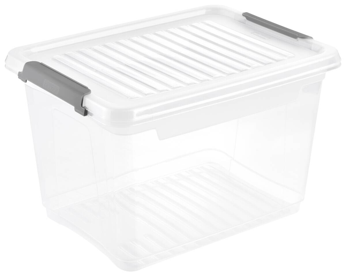 Aufbewahrungsbox transparent B/H/L: ca. 28,5x23,5x37,5 cm