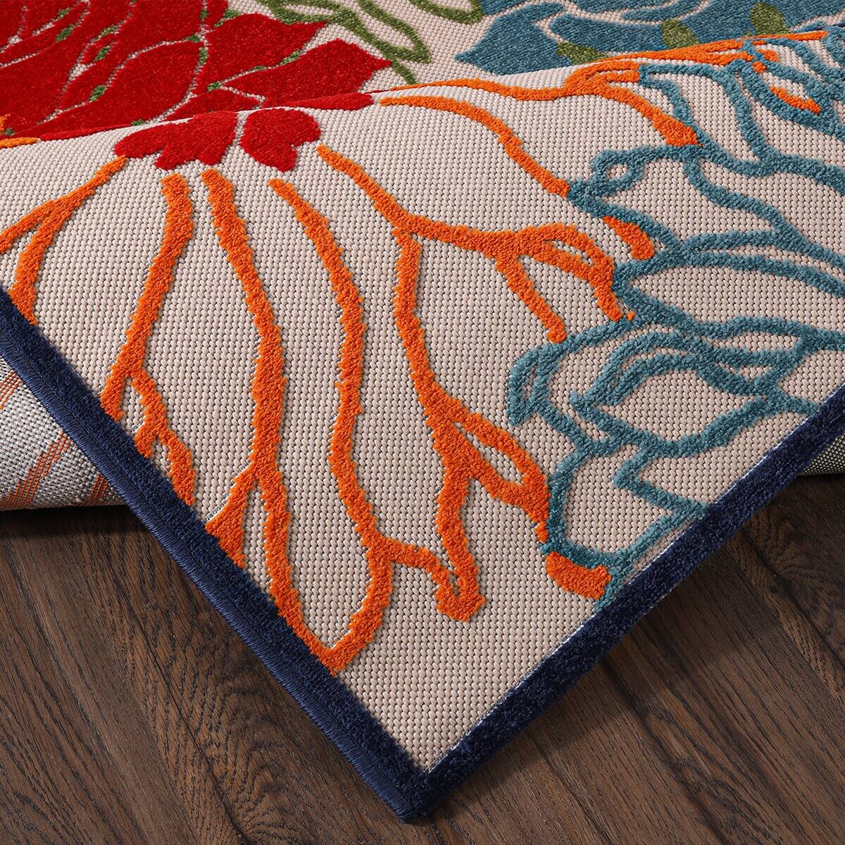 Sanat Outdoorteppich FLORAL bunt B/L: ca. 80x150 cm