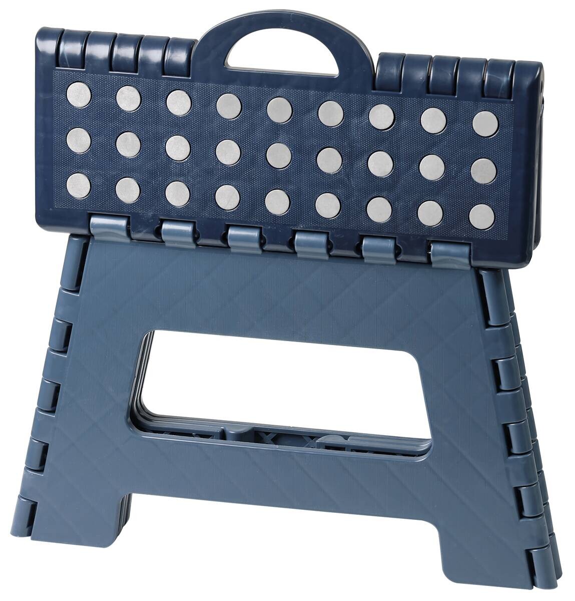 Klapphocker dunkelblau B/H/L: ca. 27x6x35 cm