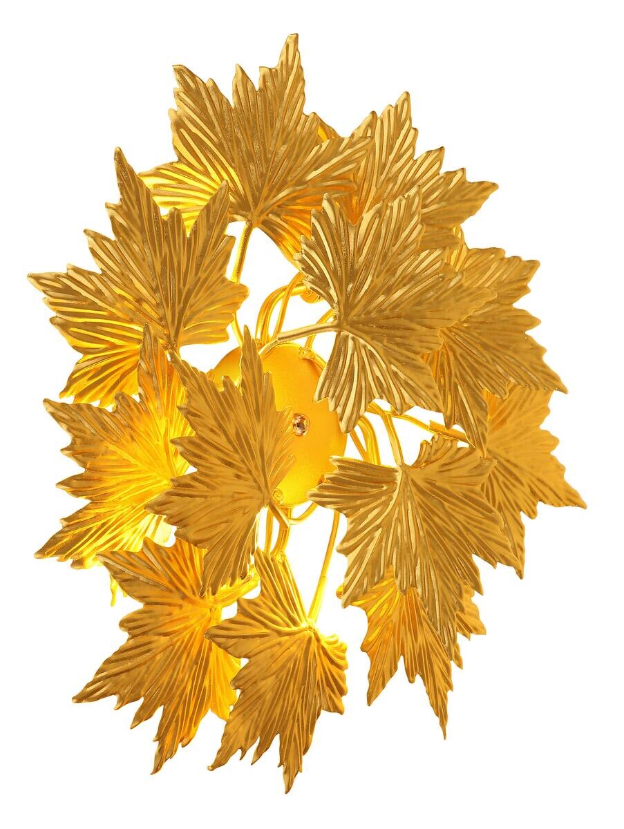 GLOBO LED-Wandleuchte NADURE gold Metall D: ca. 45 cm 4 Brennstellen