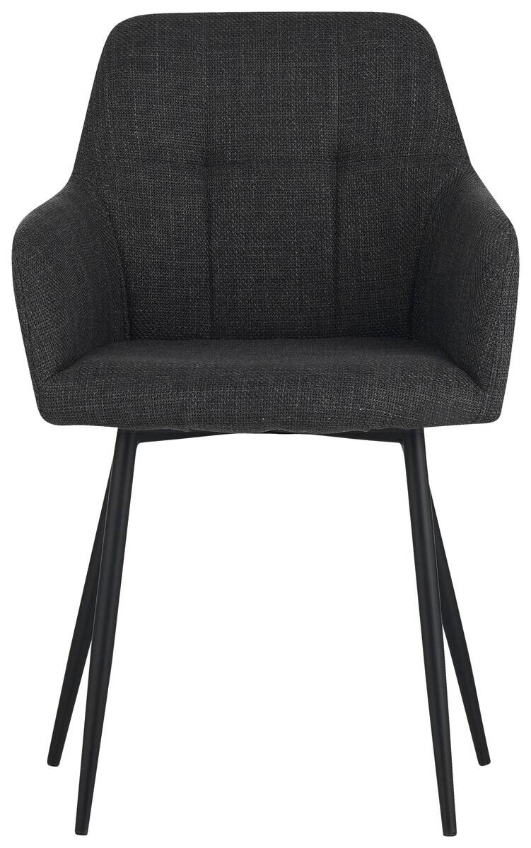 Armlehnstuhl Maria anthrazit Microfaser Webstoff B/H/T: ca. 55x84x61 cm