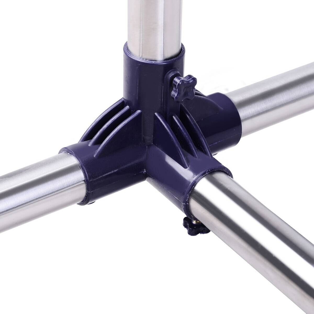 HOMCOM Garderobe silber Edelstahl B/H/L: ca. 45x86x95 cm