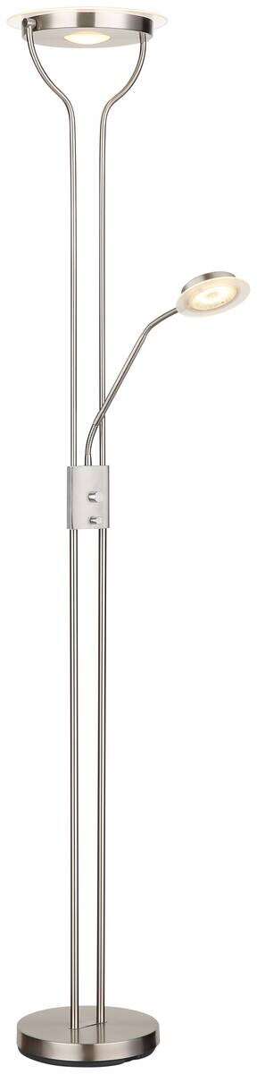 GLOBO LED-Deckenfluter nickel Metall B/H/L: ca. 25,5x180x28 cm 1 Brennstellen