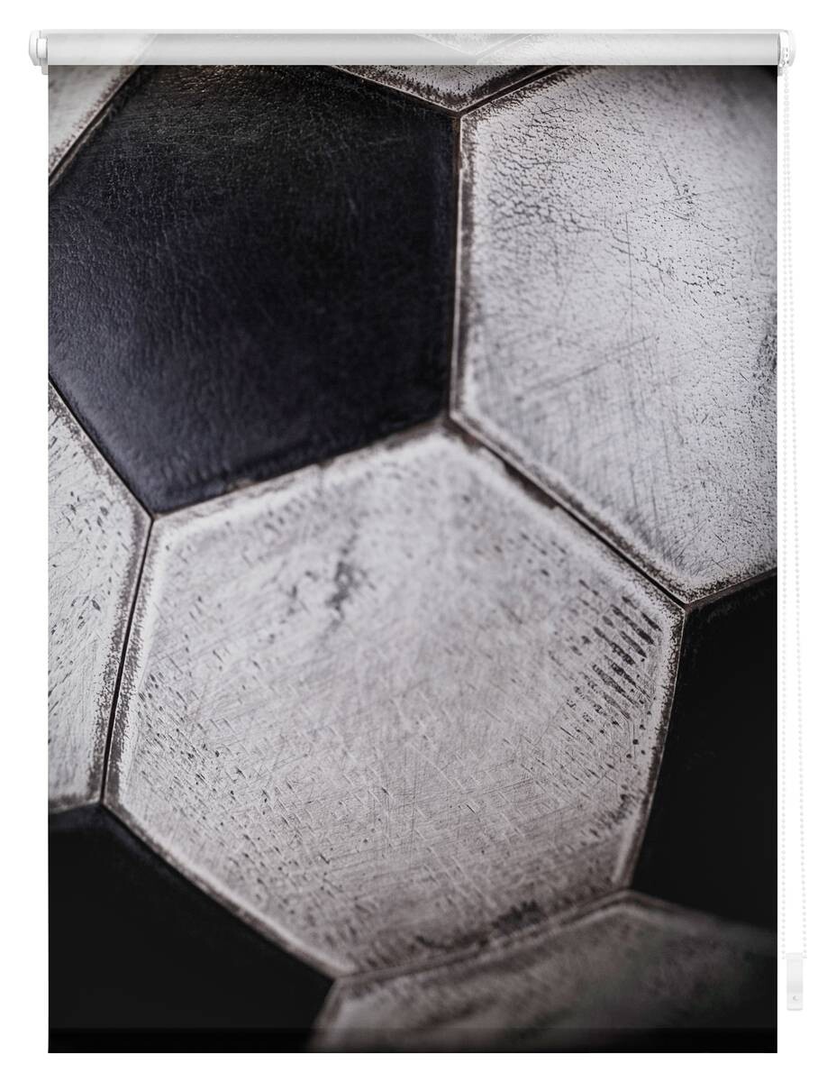 LICHTBLICK Rollo Retro Fußball schwarz B/L: ca. 60x150 cm