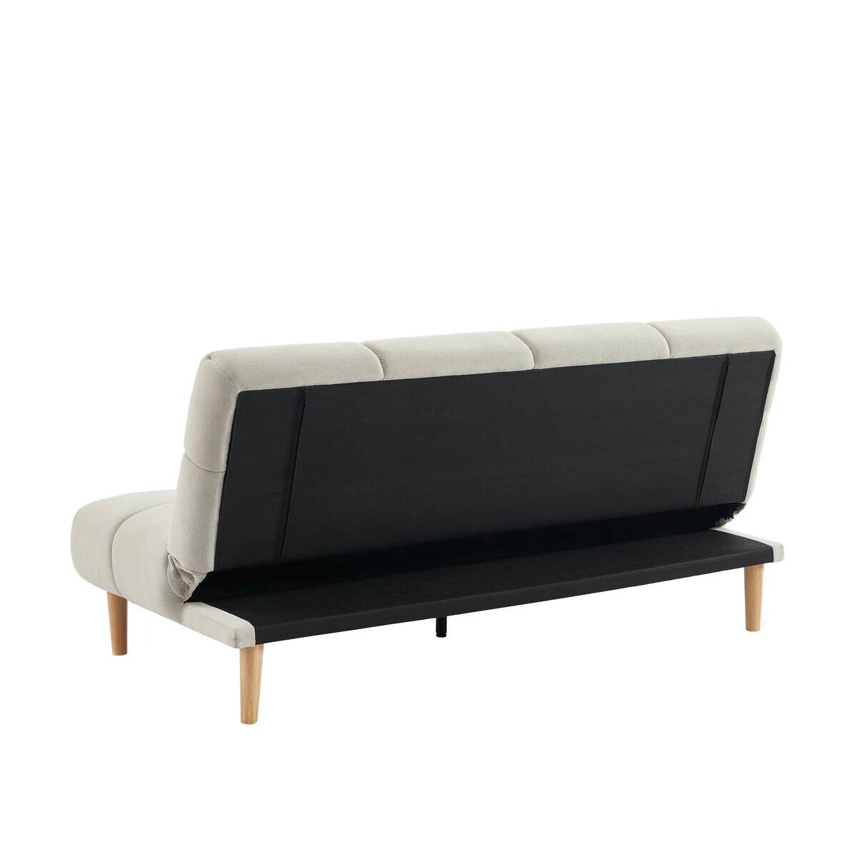 Schlafsofa beige Polyester B/H/T: ca. 190x90x91 cm