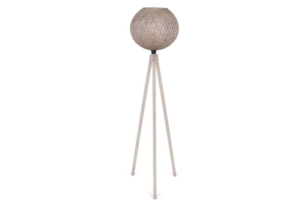 Opviq Stehlampe creme MDF B/H/T/L/D: ca. 38x145x38x38x38 cm E27 1 Brennstellen
