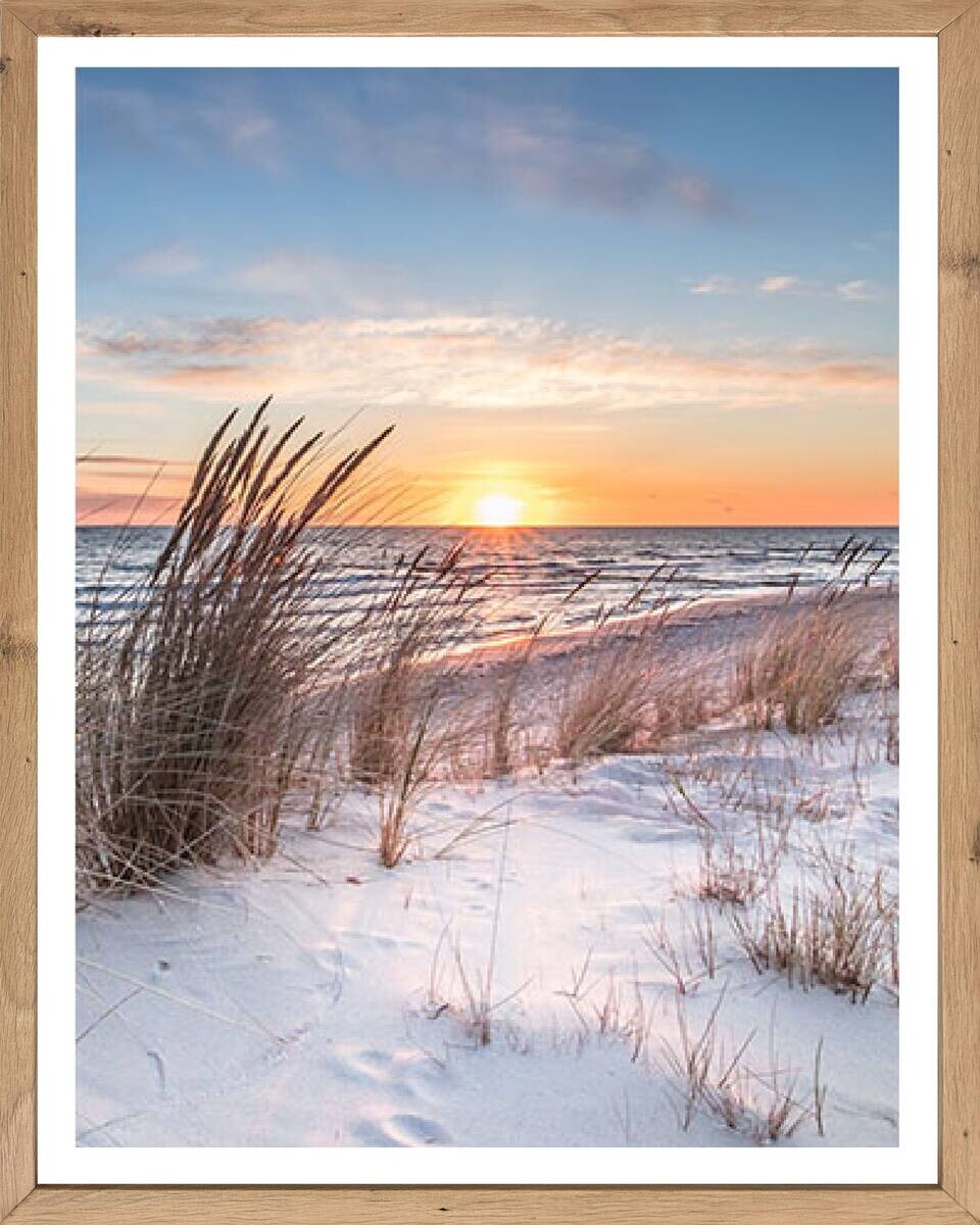 Gerahmtes Bild Strand B/H: ca. 50x40 cm