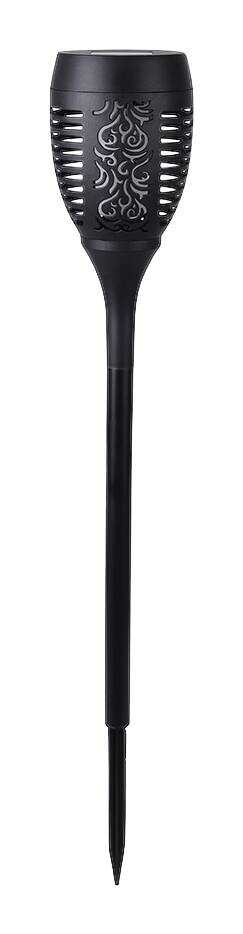 Solarleuchte schwarz Kunststoff H: ca. 78 cm