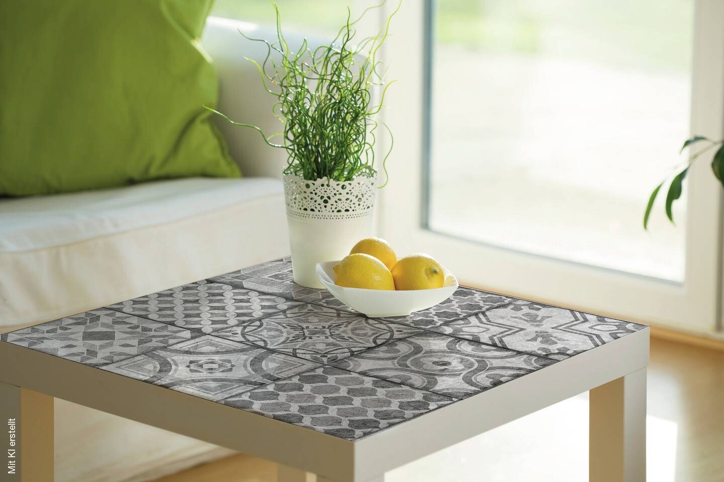 d-c-fix Dekofolie Visbi grau weiß B/L: ca. 45x150 cm