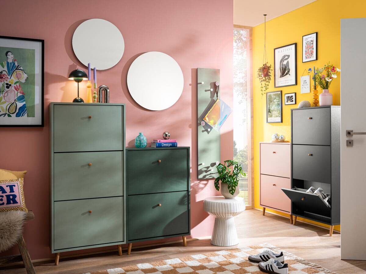 Schuhkipper Bjarne apricot B/H/T: ca. 59,8x92,2x20 cm