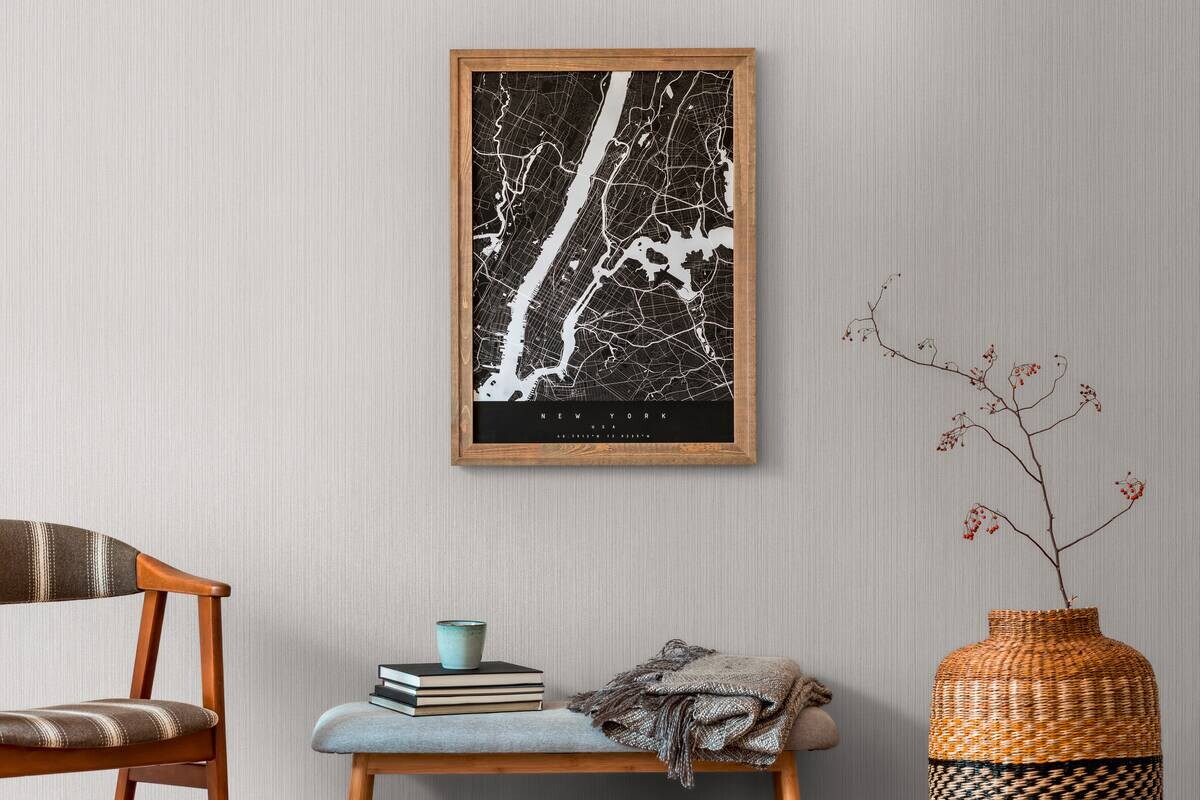 A.S.Creation Vliestapete grau silber B/H/D: ca. 53x1005x8 cm