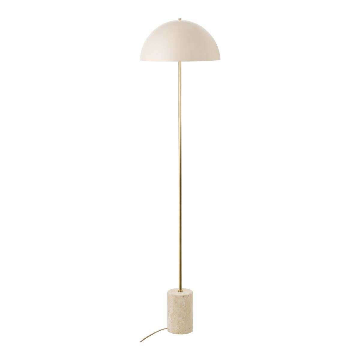Housenordic Stehlampe Sheffield beige Metall Marmor B/H/L: ca. 40x155x40 cm E14 1 Brennstellen