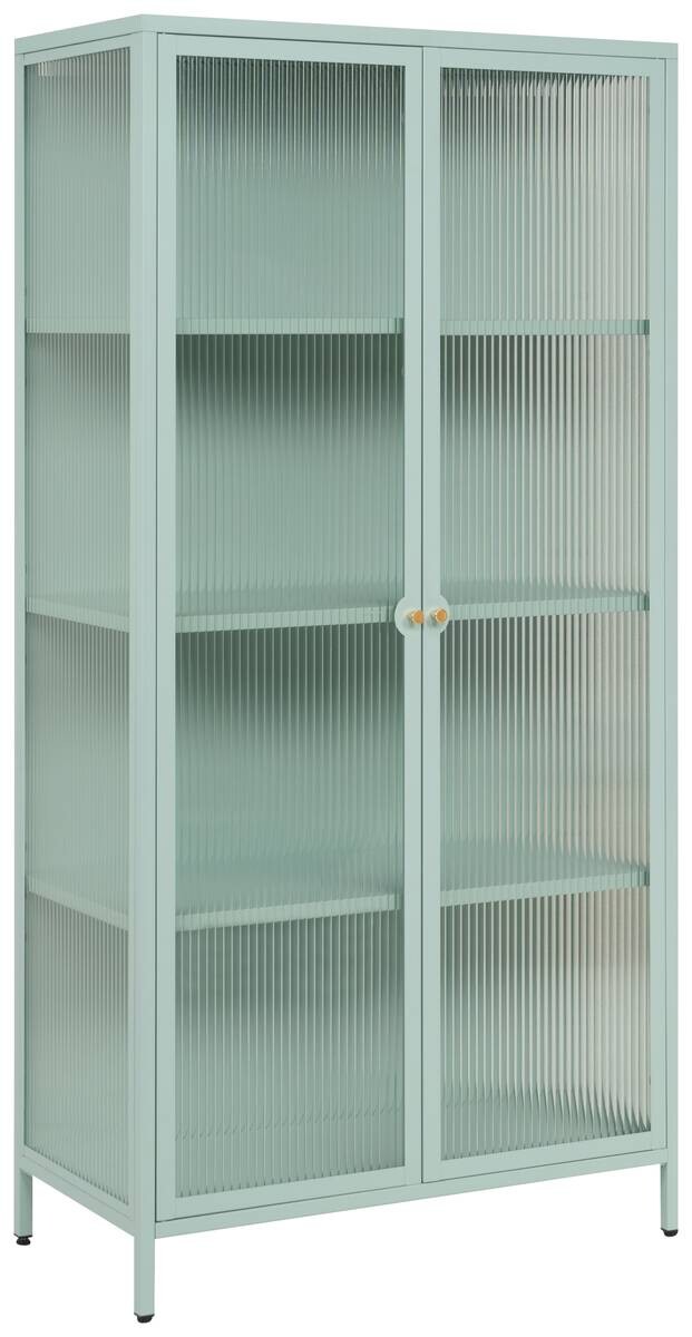 Vitrine Milton mint B/H/T: ca. 80x160x40 cm