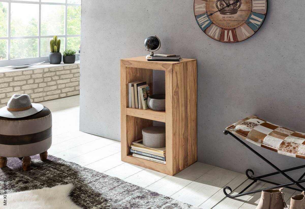 Standregal natur B/H/T: ca. 50x88x35 cm
