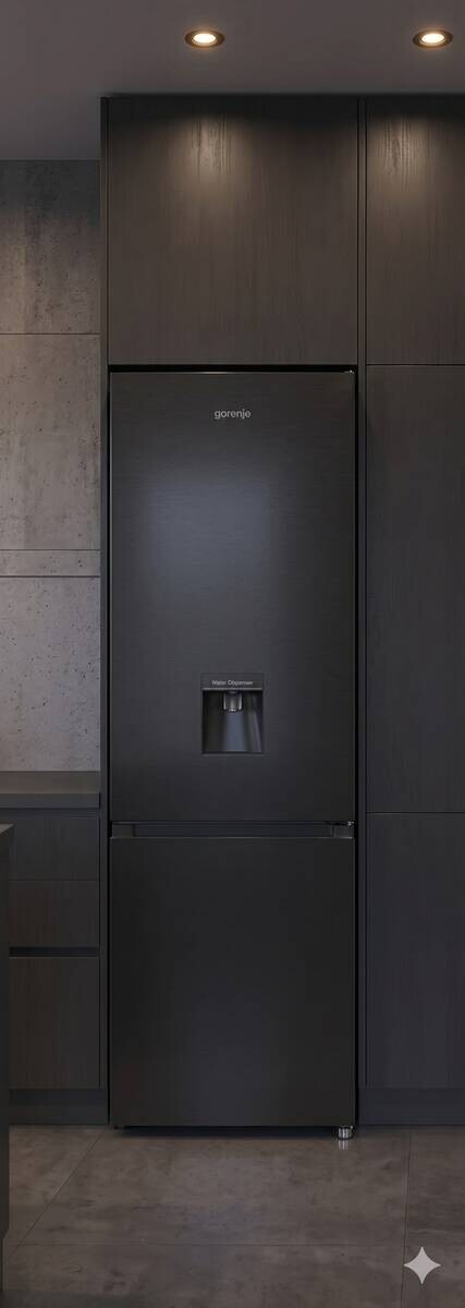 Gorenje Kühl-/Gefrierkombination RK418DPB4WDI schwarz B/H/T: ca. 55x180x55,7 cm