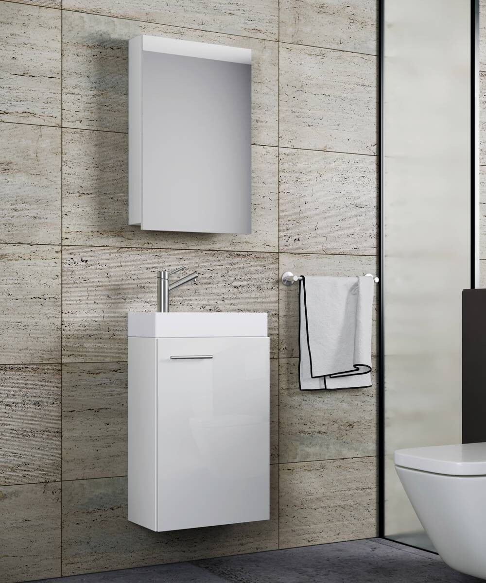 Waschplatz 3tlg-Slito weiß weiß B/H/T: ca. 41x130x22 cm