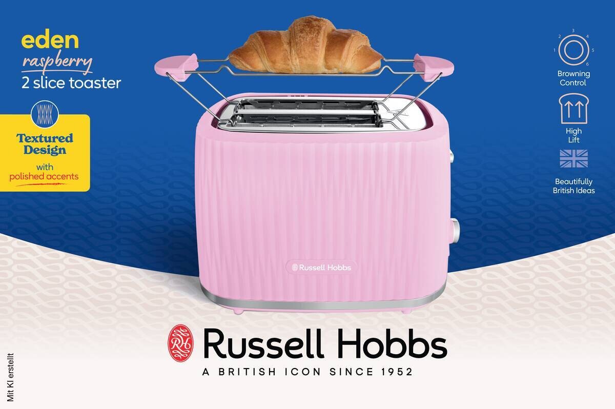 Russell Hobbs Toaster rosa B/H/L: ca. 27,8x19,1x17,4 cm