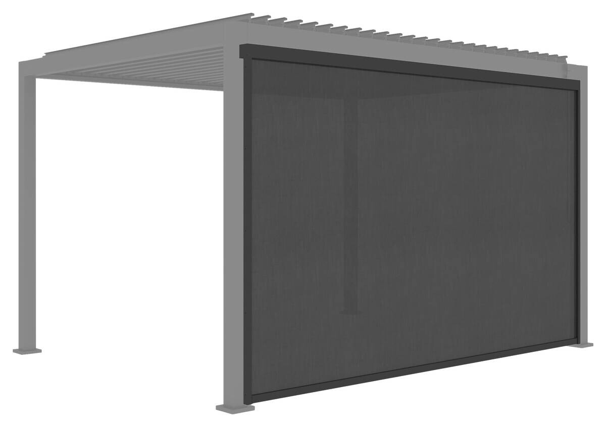 Rollo anthrazit Aluminium B/H/L: ca. 8,5x231,5x371 cm