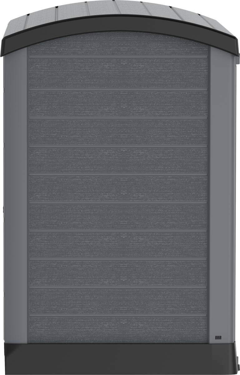 VCM Mülltonnenbox 2er StoreAway grau Kunststoff B/H/L: ca. 145x125x83 cm