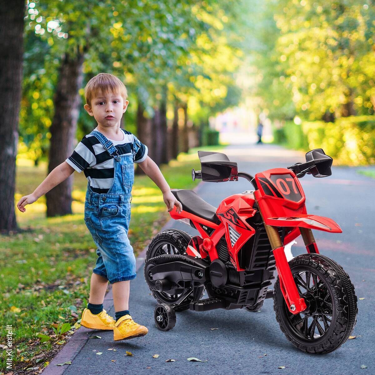 AIYAPLAY Kindermotorrad rot B/H/L: ca. 57x62x105 cm