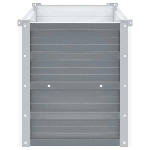 Hochbeet grau Stahl B/H/L: ca. 40x45x160 cm