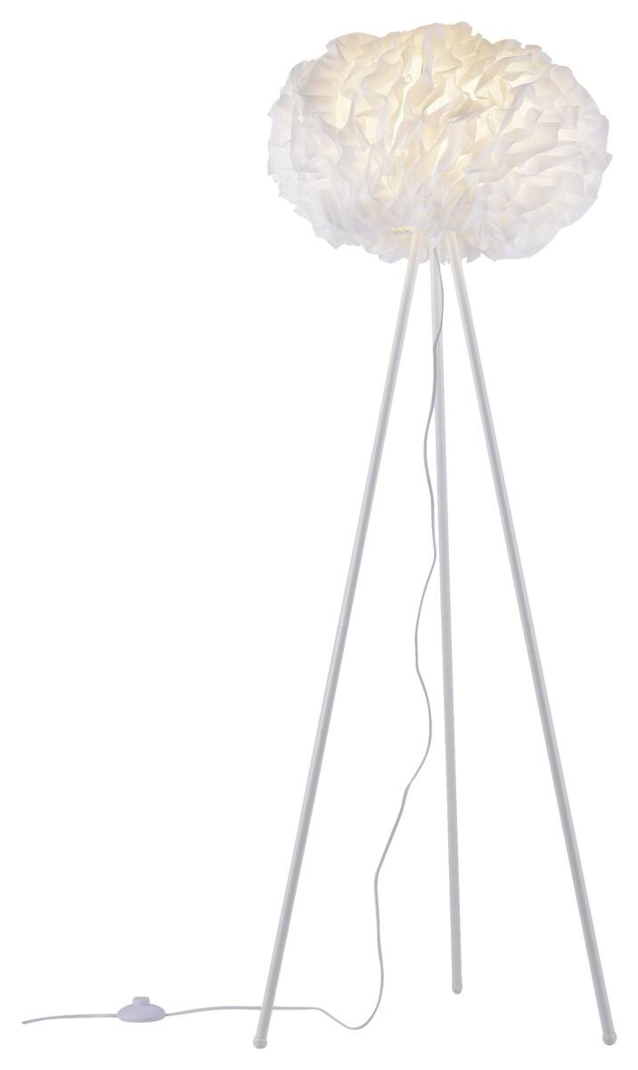Just Light Stehlampe PN11212-16 Naomi weiß Eisen Kunststoff Stoff H/D: ca. 140x47 cm E27 1 Brennstellen