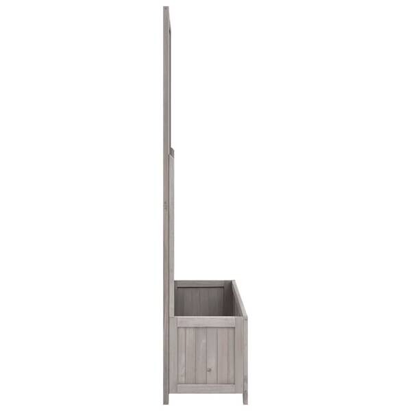 Gartenspalier grau Holz B/H/L: ca. 30x135x70 cm