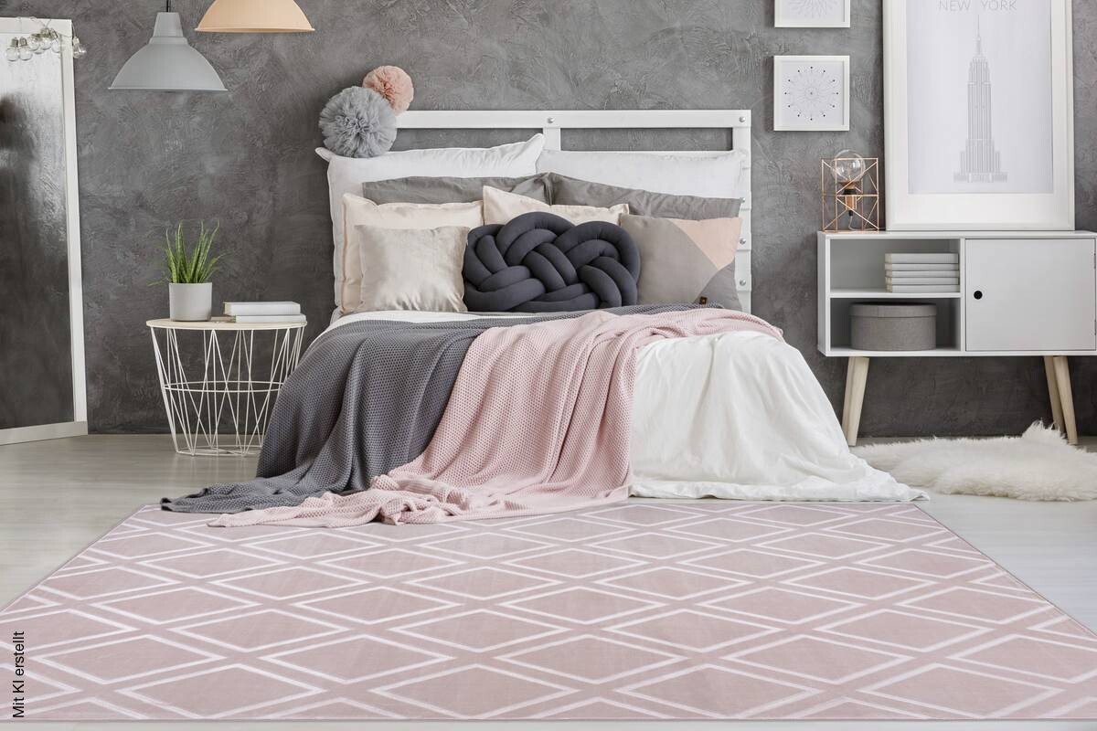360Living Teppich Monroe rosa B/L: ca. 80x150 cm