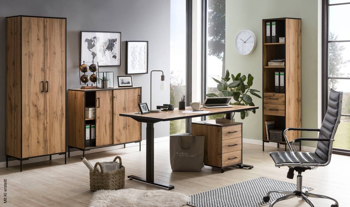 Midischrank Serie 2000 Eiche Landhaus Nachbildung B/H/T: ca. 100,1x96,6x41 cm