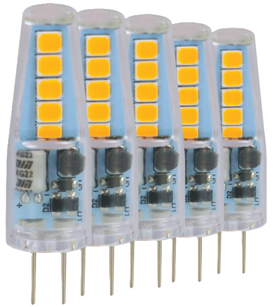 Blulaxa LED-Leuchtmittel Stiftsockellampe 5er Pack G4