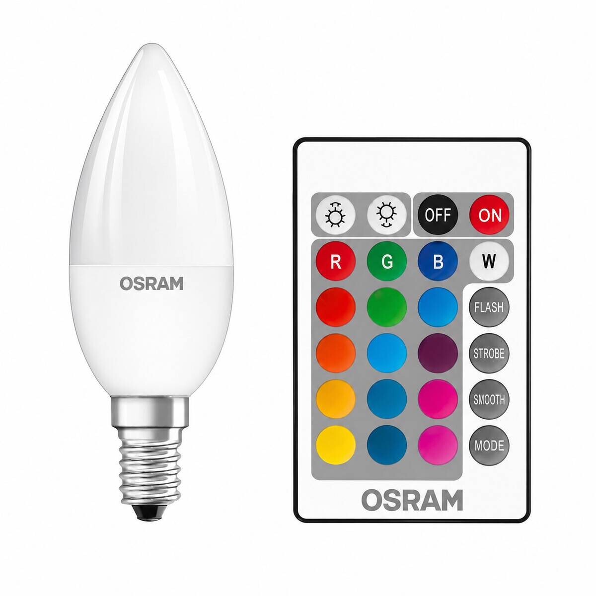 OSRAM LED-Leuchtmittel RGBW mit Fernbedienung AC45044 E27