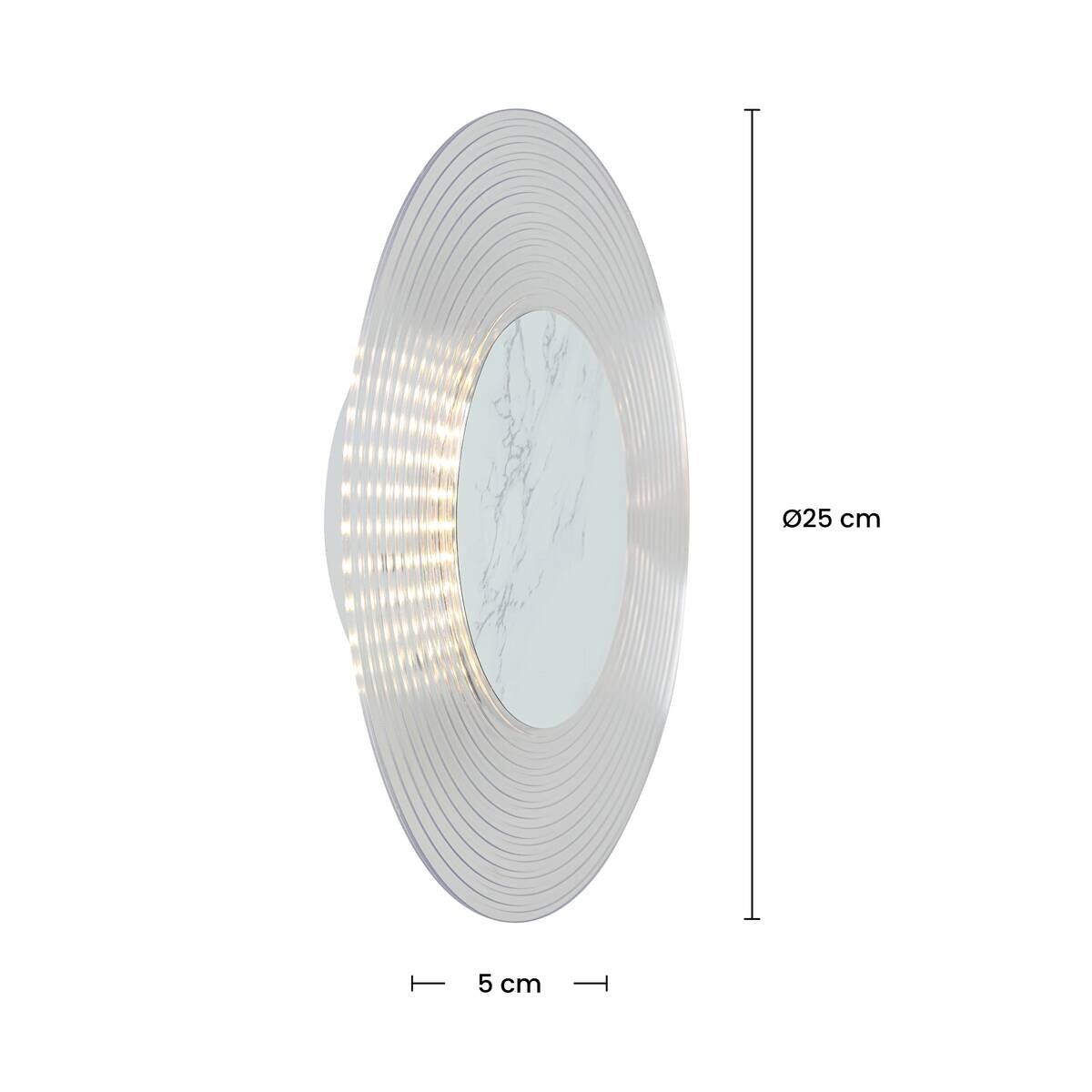Nolo Akku-LED-Wandleuchte Dot H/D: ca. 6x25 cm