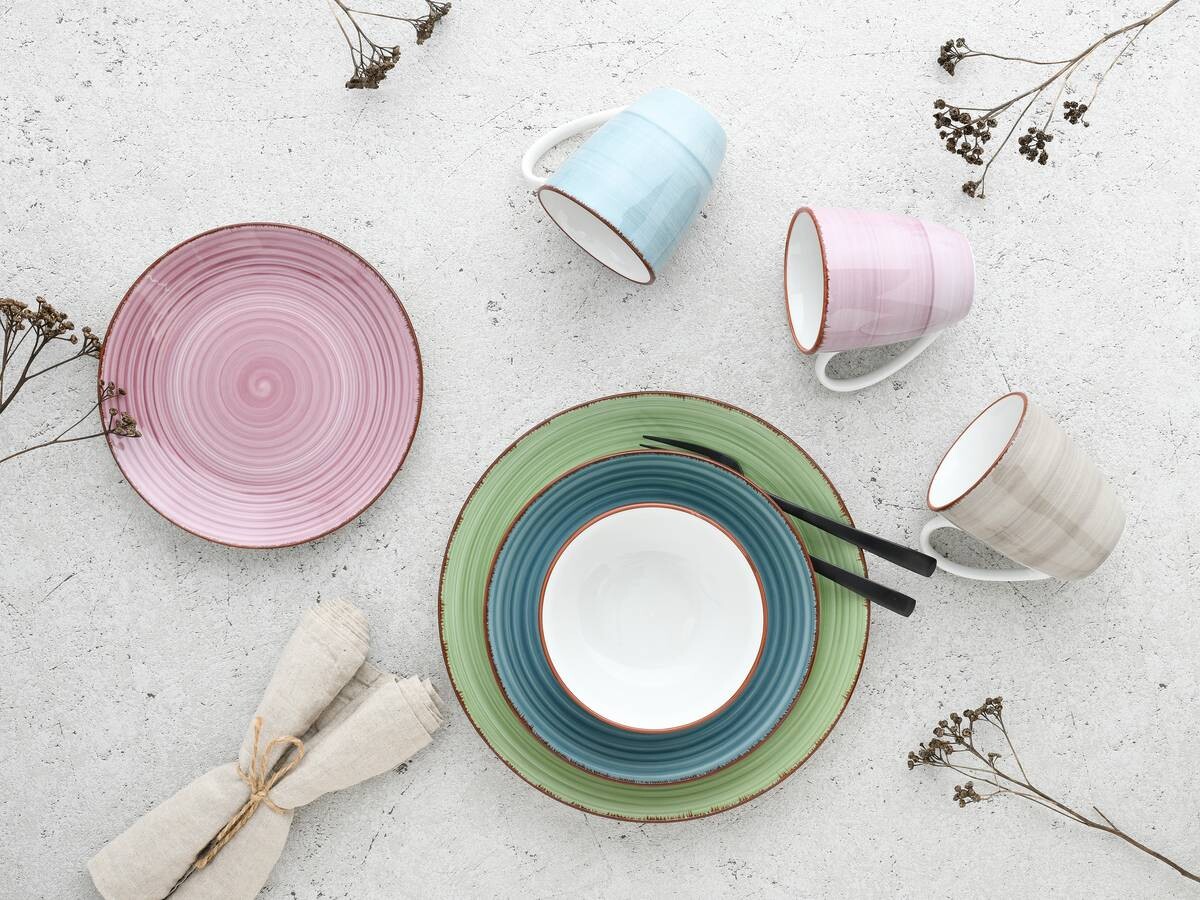CreaTable Kombiservice SAMBA multicolor Porzellan 20 tlg.