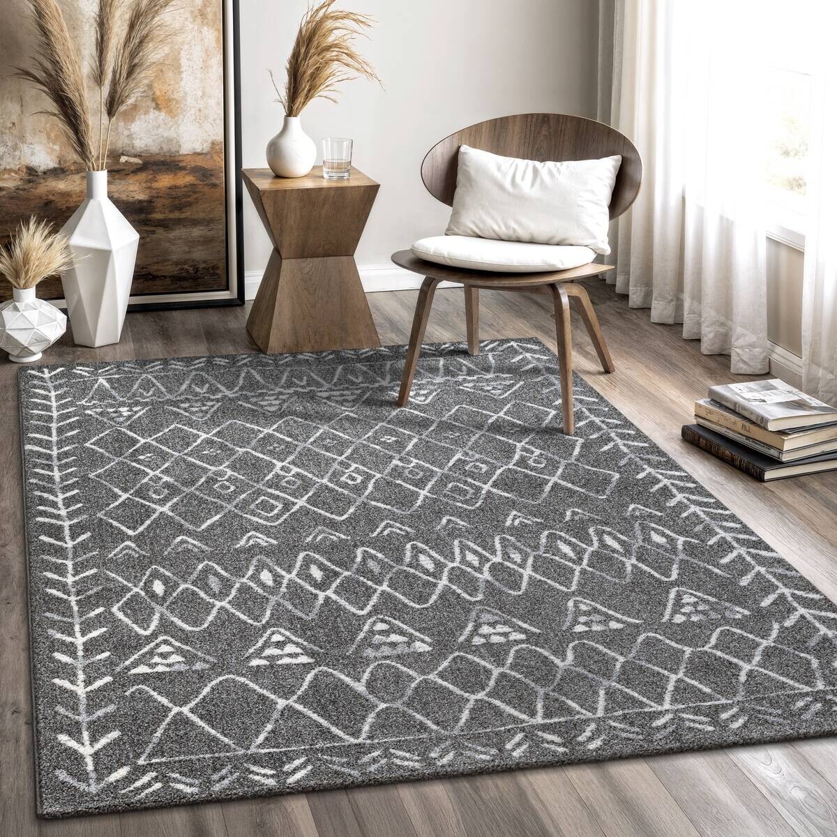 Sanat Teppich anthrazit B/L: ca. 290x200 cm