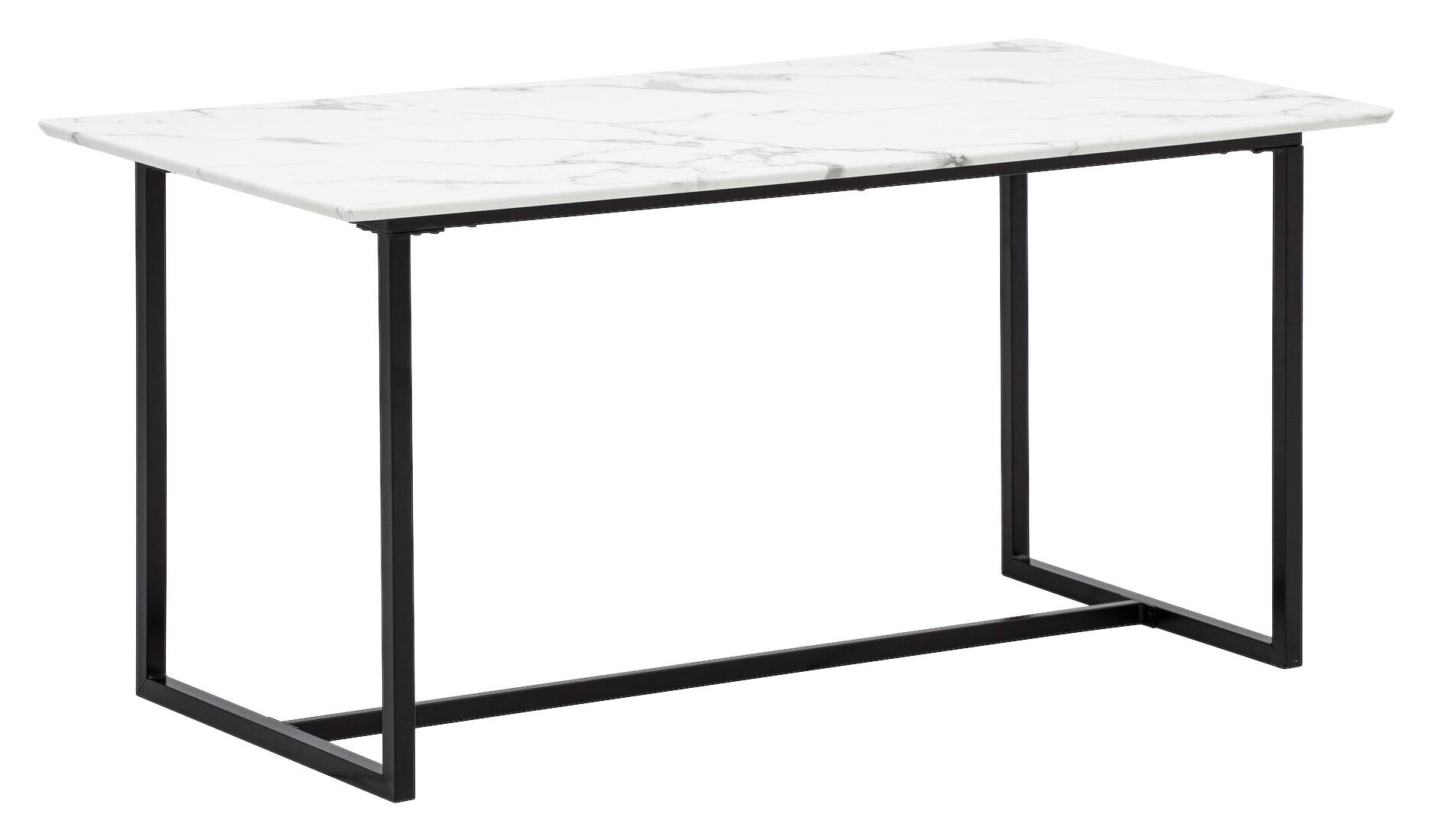 Esstisch weiß Marmor Optik B/H/T: ca. 160x76x80 cm