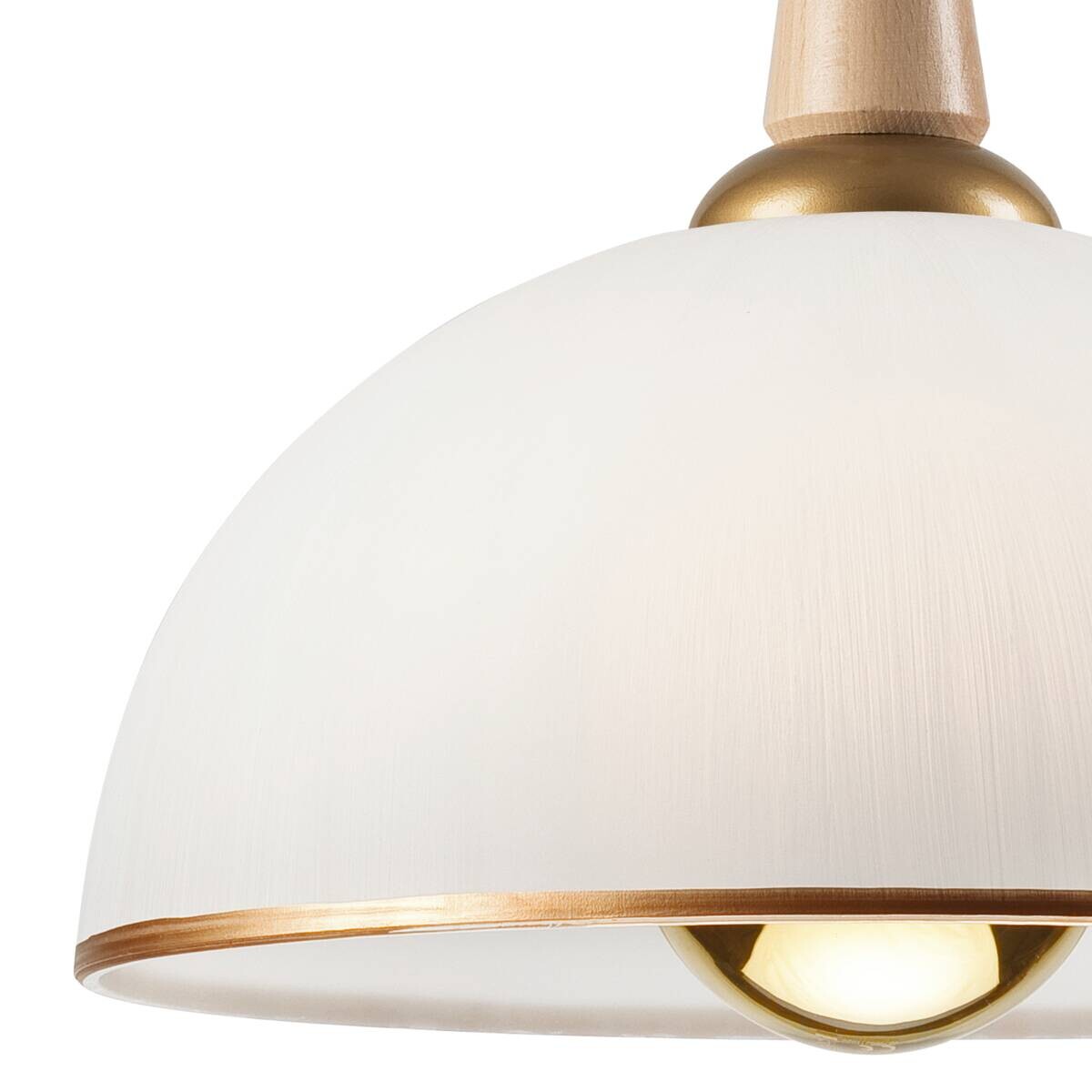 Lamkur Deckenleuchte gold Glas B/H/L: ca. 64x30x64 cm E27 1 Brennstellen