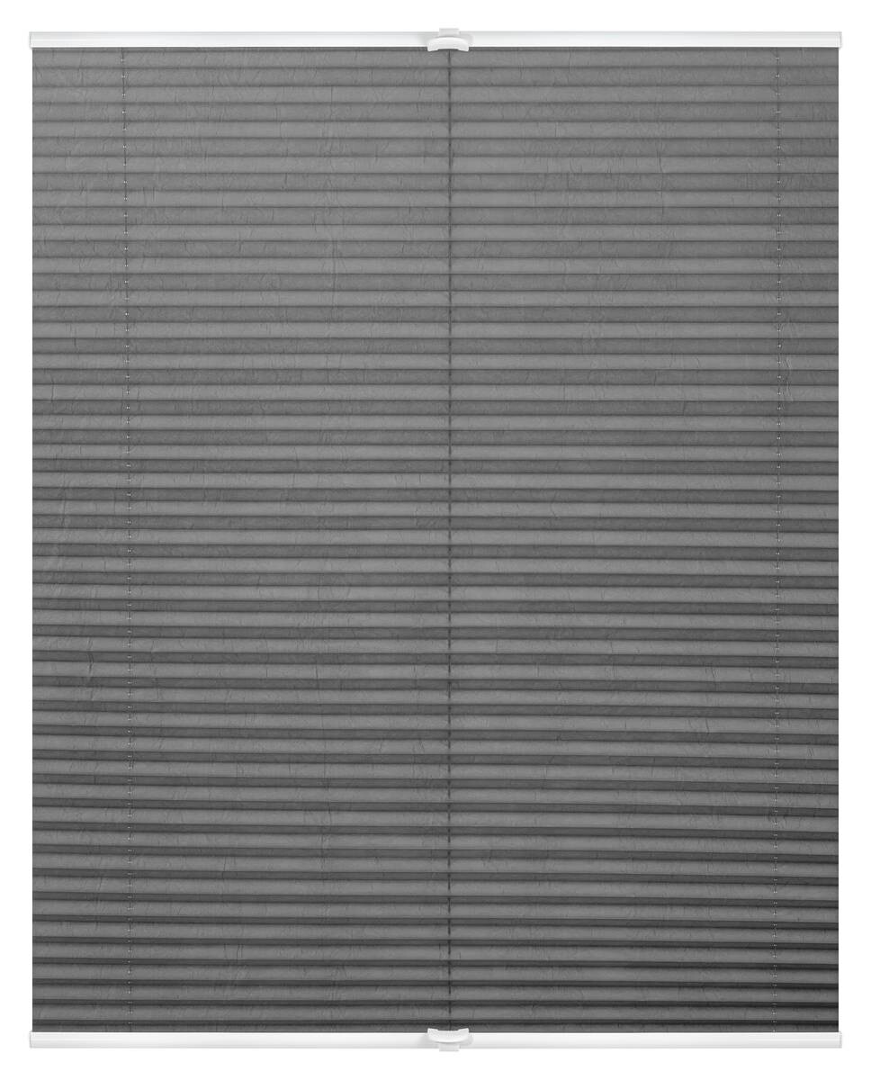 LICHTBLICK Spannplissee hellgrau B/L: ca. 90x210 cm