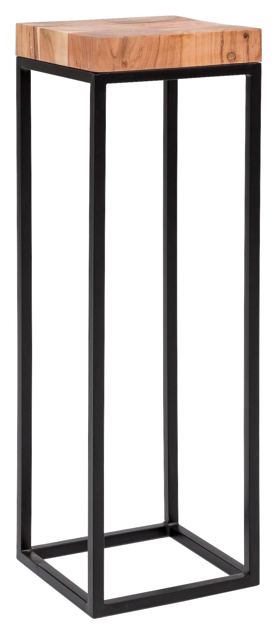 Beistelltisch braun Holz B/H/T: ca. 30x97x30 cm