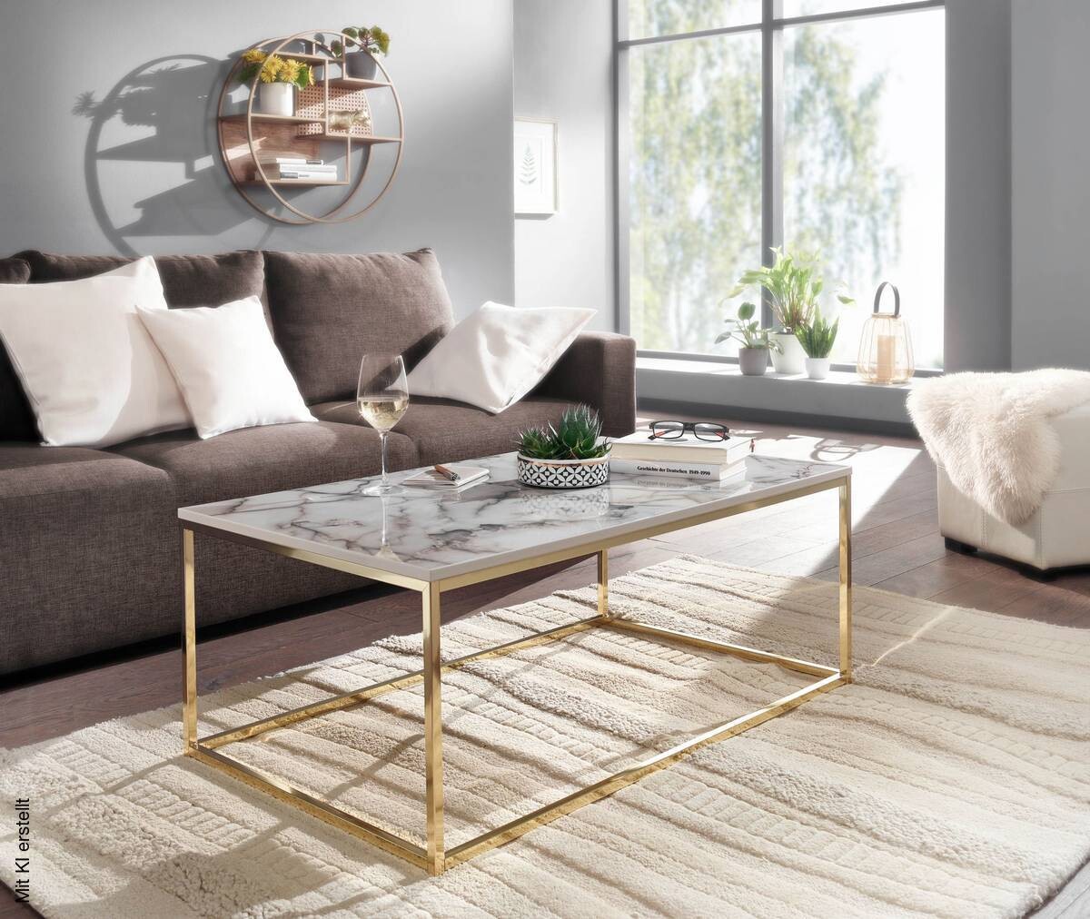 Couchtisch weiß B/H/T: ca. 60x40x100 cm