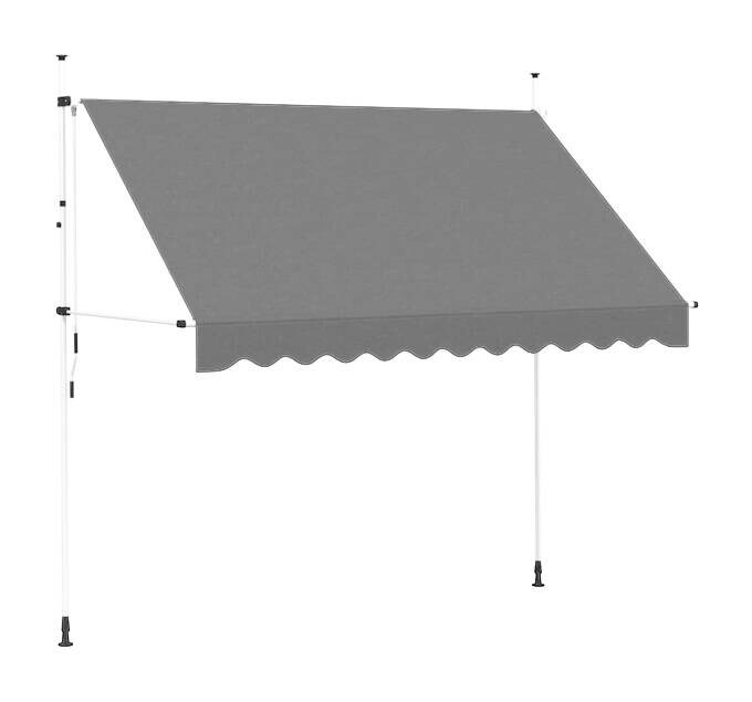 vidaXL Markise anthrazit B/L: ca. 300x300 cm