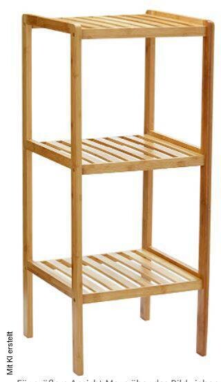 Bambusregal natur Bambus B/H/T: ca. 36x79x36 cm