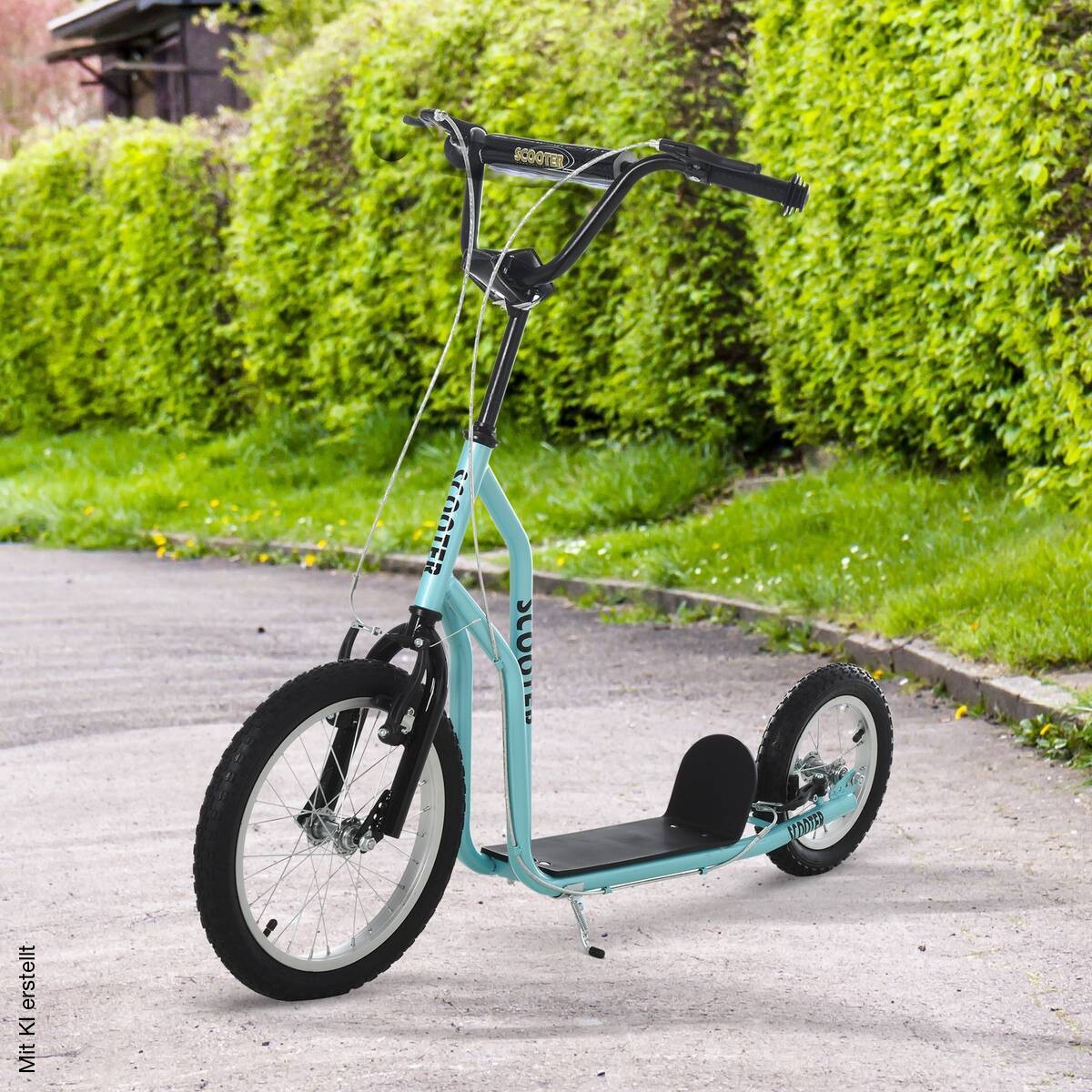 HOMCOM Kinderroller hellblau B/H/L: ca. 58x94x135 cm