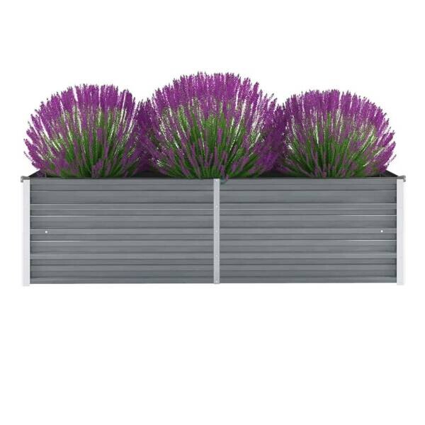 Hochbeet grau Stahl B/H/L: ca. 40x45x160 cm