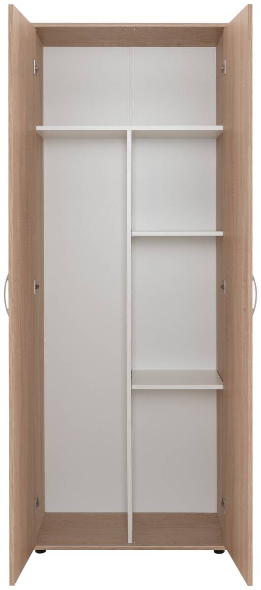 Putzschrank Andy 4 Eiche Sonoma Nachbildung B/H/T: ca. 70x187x34 cm