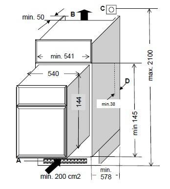 Respekta Küchenblock Economy schwarz B/H/T: ca. 270x200x60 cm