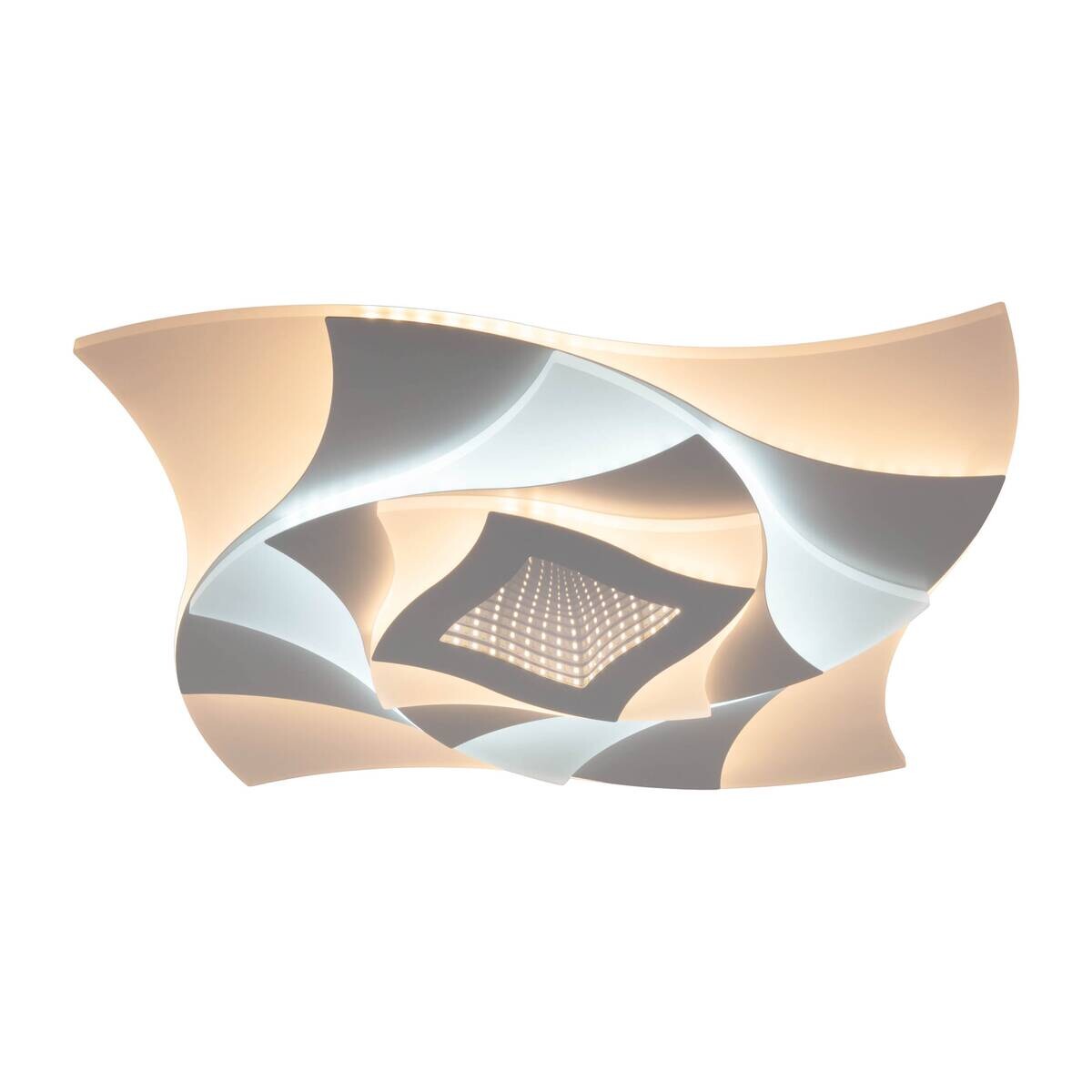 Näve Leuchten Deckenleuchte 1408477 Metall Kunststoff B/H/T: ca. 48x6x48 cm null 5 Brennstellen