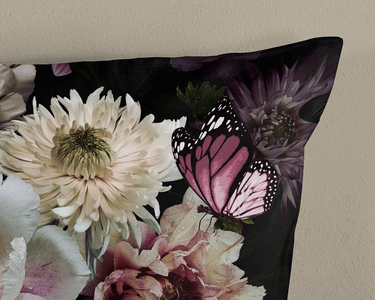 Microfaser Bettwäsche Marleen bordeauxrot Polyester B/L: ca. 135x200 cm