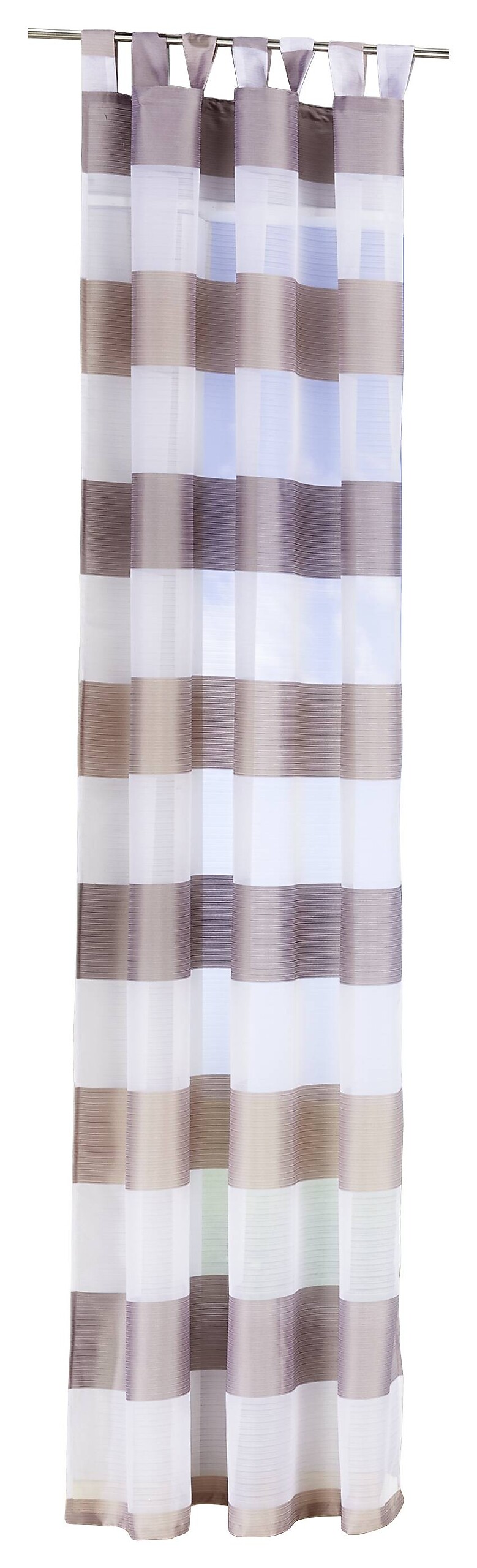POCOline Kombivorhang Mia beige taupe 100% Polyester B/L: ca. 140x245 cm