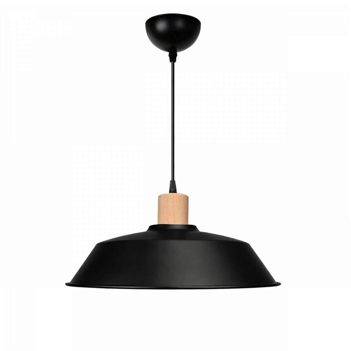 Opviq Pendelleuchte schwarz B/H/T: ca. 35,5x120x35,5 cm E27 1 Brennstellen